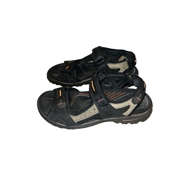 ✨ECCO YUCATAN SZ 47 SANDAL BLACK/MOLE LEATHER (MEN\'S)✨ main image 8